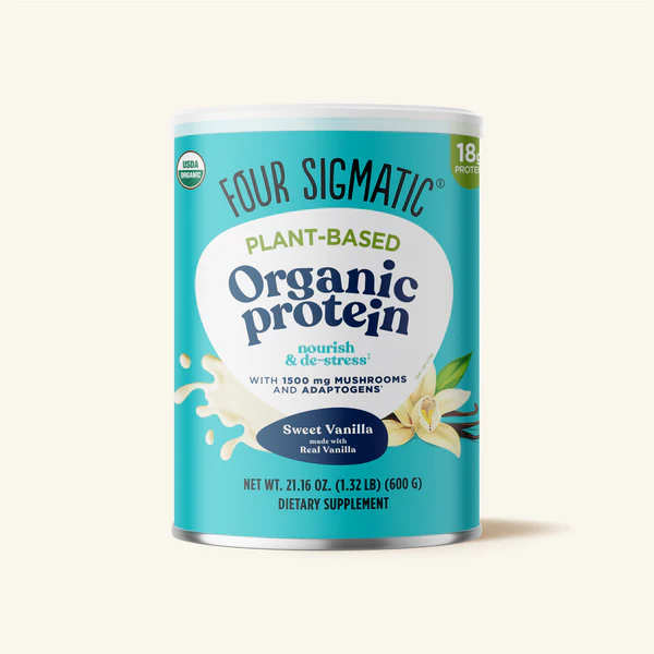Proteina Vegetală Organică cu Ciuperci Adaptogene – Vanilie Dulce